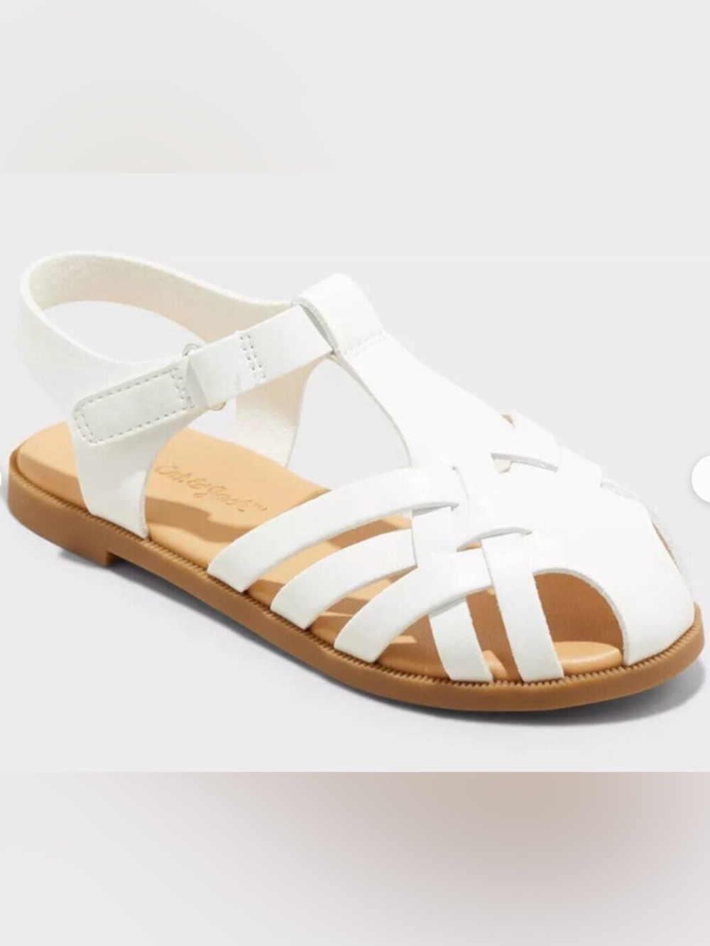 Cat & Jack Toddler White Ella Sandals Size 6